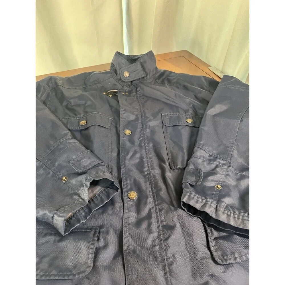 G. H. Bass Men’s Nylon Utility Jacket Navy - Picture 1 of 12